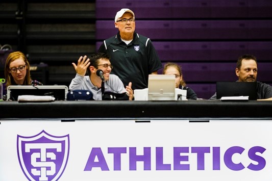 Gene McGivern press row